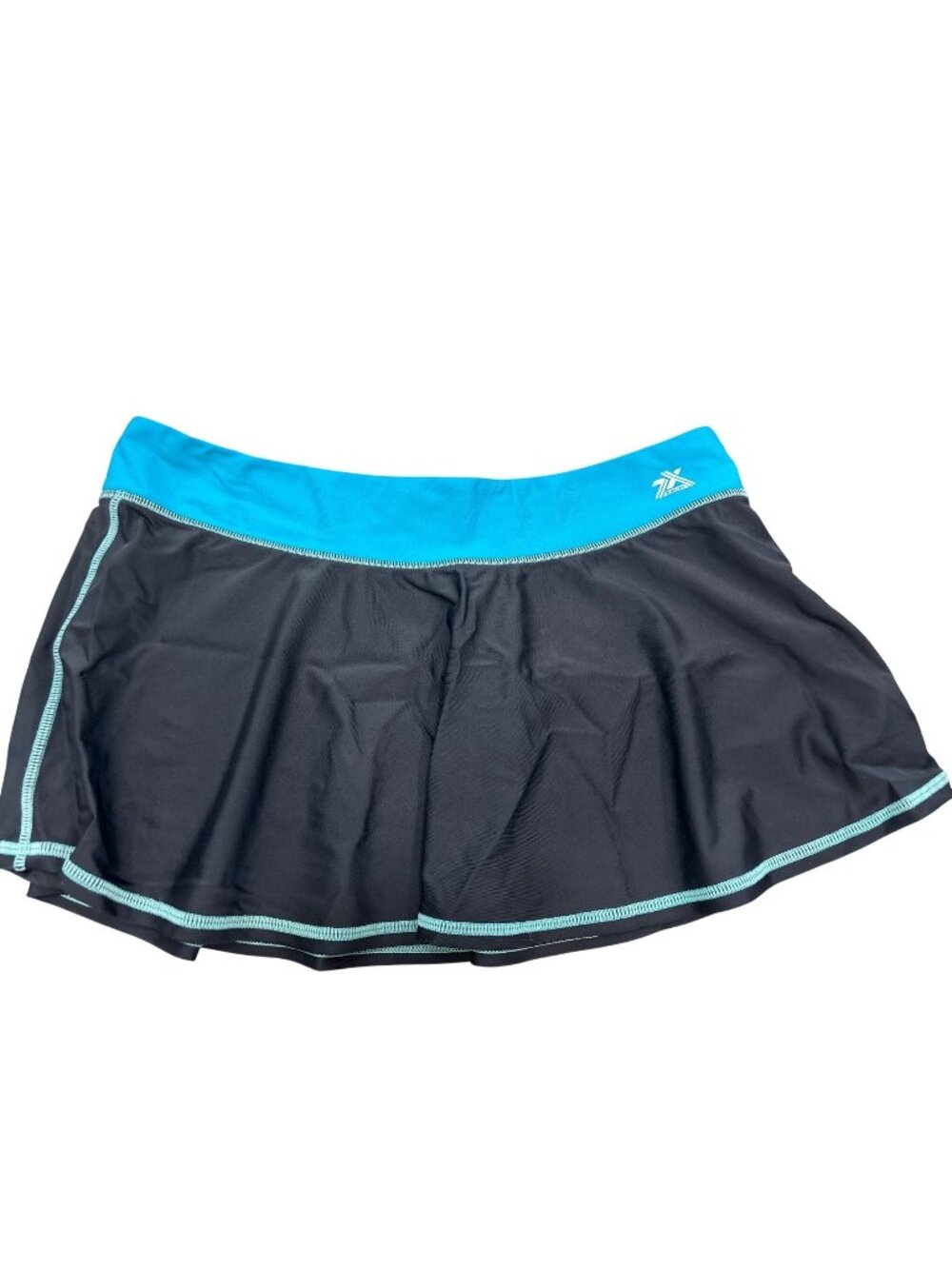 ZeroXposur 16 Black Blue Nylon Swim Skirt Dark Romantic Heritage Style